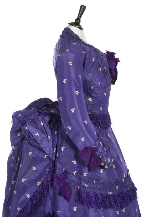 Dress, early 1870′sFrom Kerry Taylor Auctions