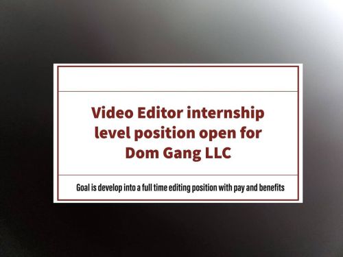 Attention adult world enthusiast #DomGang #jaxtonwheeler #internship #video #editor (at Florida) htt