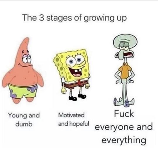 Sooner or later, we all become Squidward... (x)