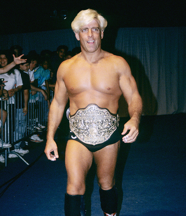 WCW World Champion Ric Flair The Fishbulb Suplex