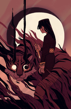 elemei:They Who Carve the Moon, my piece for @fishhling‘s Zodiac Zine.Happy Lunar New Year!