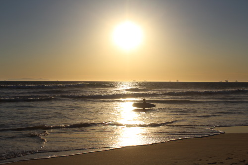 lizanntakesphotos:  Huntington Beach, USAAnna out to surf