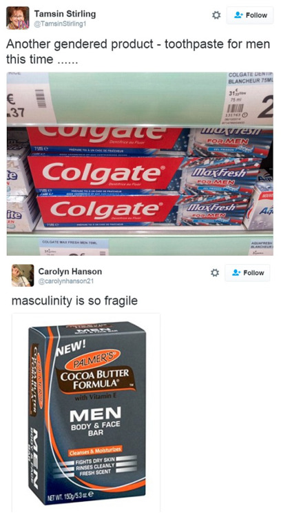 prokopetz:  micdotcom:  THIS TUMBLR POST IS FOR MEN ONLY. FEMALES ARE NOT ALLOWED TO USE THESE PRODUCTS OR EAT MAN SOUP.  I’m just disappointed the man-candles aren’t called “mandles”. 