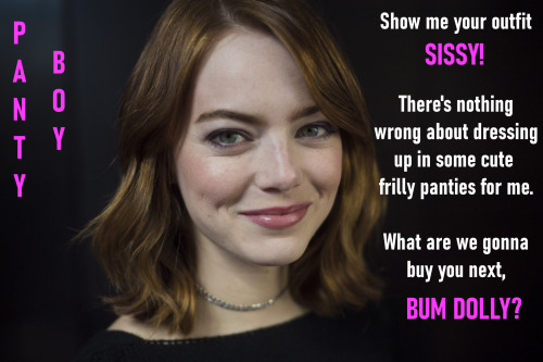 celebgoddessesaresuperior:Emma StoneWhat’s on your wishlist, sissy?