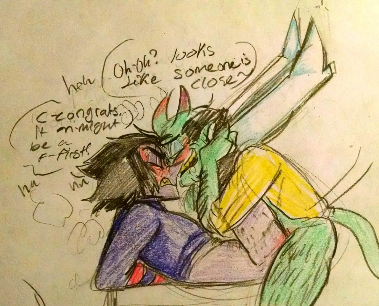 notsafeforroskii:  Welp he came that night
