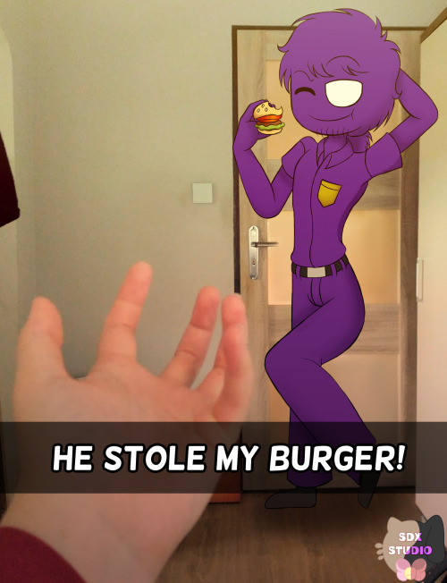 Vincent Is Real. He Just Got Burger (out Of My Hand) And Ate It In Front Of Me. Next He Runned Away Happily.