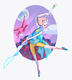 vee4valentine:  PearlDeviantArt: http://fav.me/da5l479 Slowly making my way through all the crystal gems! Now we have Pearl! She used to be my fave but now my heart belongs to the green dorito of the group. Still Pearl will always have a place in my