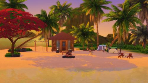 Key Point Camp Lot Description:  There are two tents but room for more.  A woohoo bush and