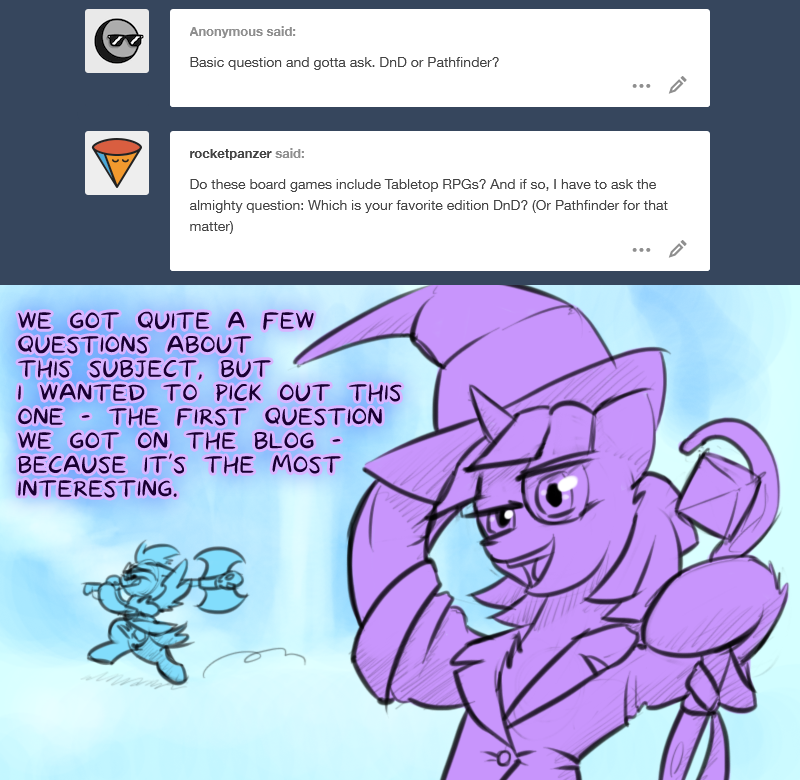 boardgameswithfriends:We love RPGs, but we love them more for the RP than the G.