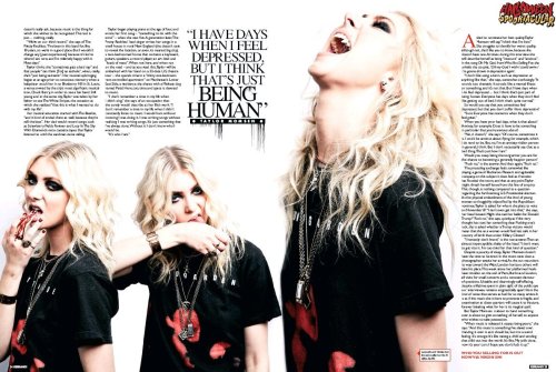 aneternityoflies:  The Pretty Reckless in the Kerrang Magazine (october 2016)