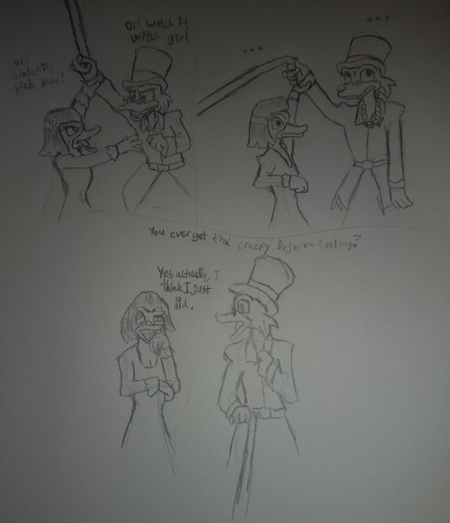 In honor of Cathrine Tate, the new voice of Magica De Spell. Doubt I’m the only one who though