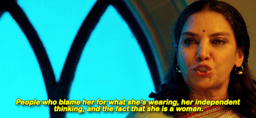 Update: for those who wrote to ask what movie this scene is from: “Shabana Azmi displays a powerful 