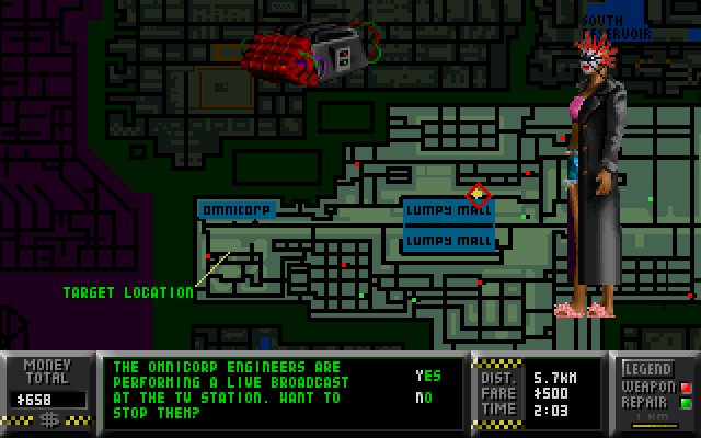 dos-ist-gut:  Quarantine (Imagexcel, 1994) A strange mix of FPS and driving game,