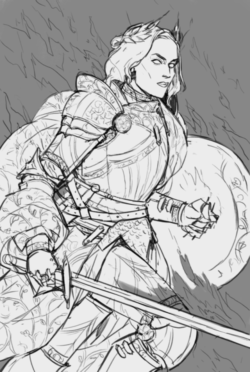 wip of a ghostly knight ~ooo~ 
