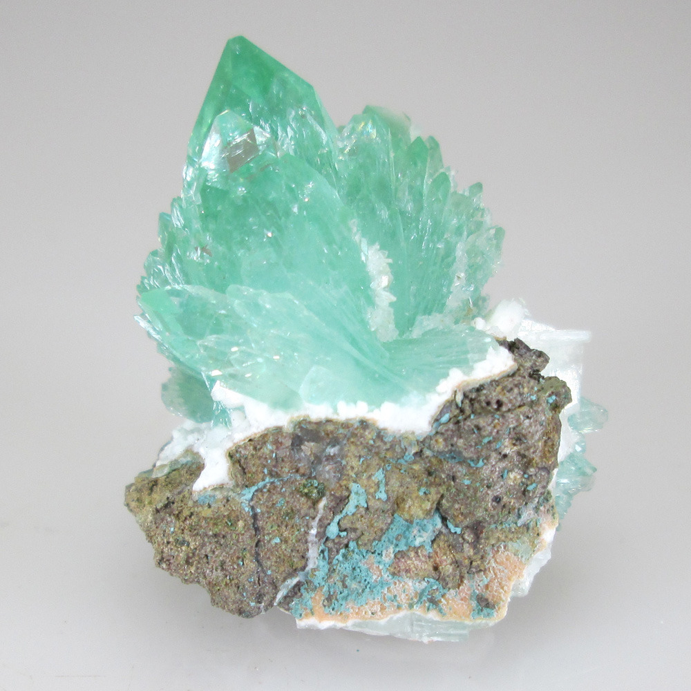 unearthedgemstones:  http://unearthedgemstones.tumblr.com/ Gemmy and elongated fluorapophyllite