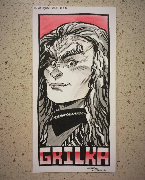 rondanchan:#DS9inktober Sketch Day 28: Grilka! #inktober #StarTrek