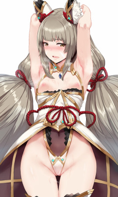 harpy-senpai:  datplotsama:  Artist:【hews】 @hews__    I’d love to hold on to her hips and kiss her perky little nipples. 