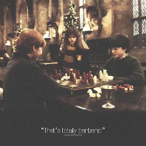isaidnopeeking:  That’s wizard’s chess. 