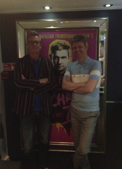 qthewetsprocket:  Martin’s older brothers Tim and Jamie go to see him play Richard III.