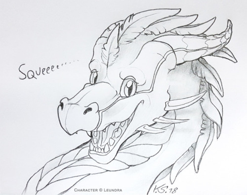 “Squeee&hellip;”A small gift art sketchie that I made for Leundra.