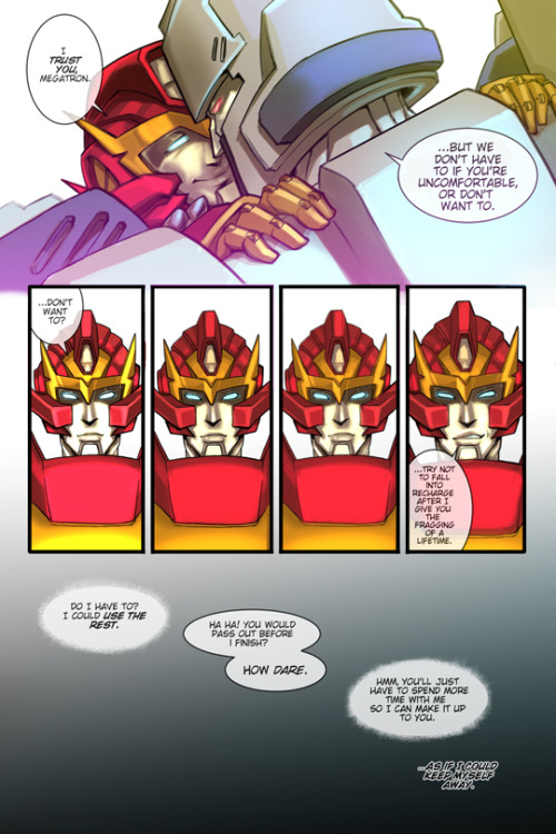 robo-hunter-chaim:Megatron X Rodimus Honestly, Megatron could teach Rodimus how to control a bulldoz