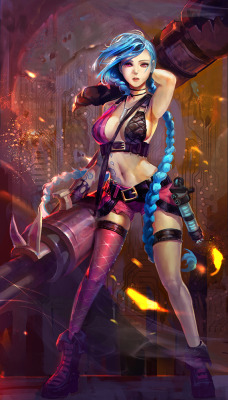 league-of-legends-sexy-girls:  Jinx