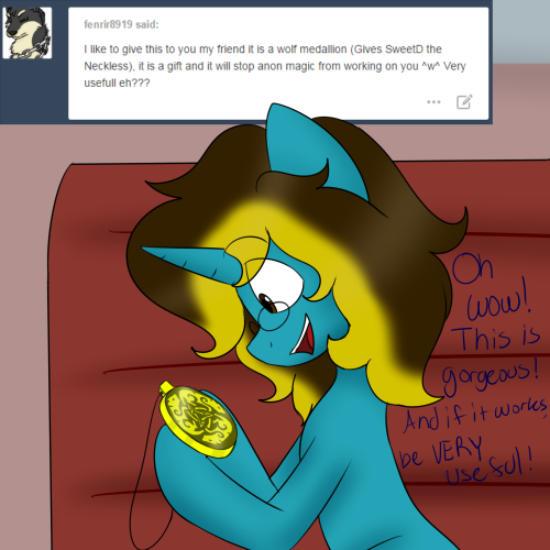 asksweetdisaster:  Sweet: Least they won’t bug me -.-(Featuring: Fenrir  x3
