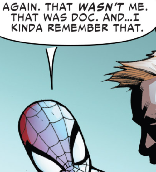 speech bubble error from Amazing Spider-Man #2 (2014)