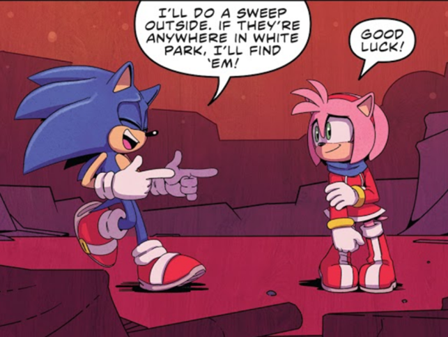 Sonic offers to hold Amy's hand (SonAmy fan art by me) : r