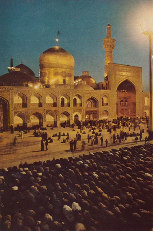 kicker-of-elves: Shrine of Imam Reza in Mashad, Iran National Geographic January 1975 James P Blair