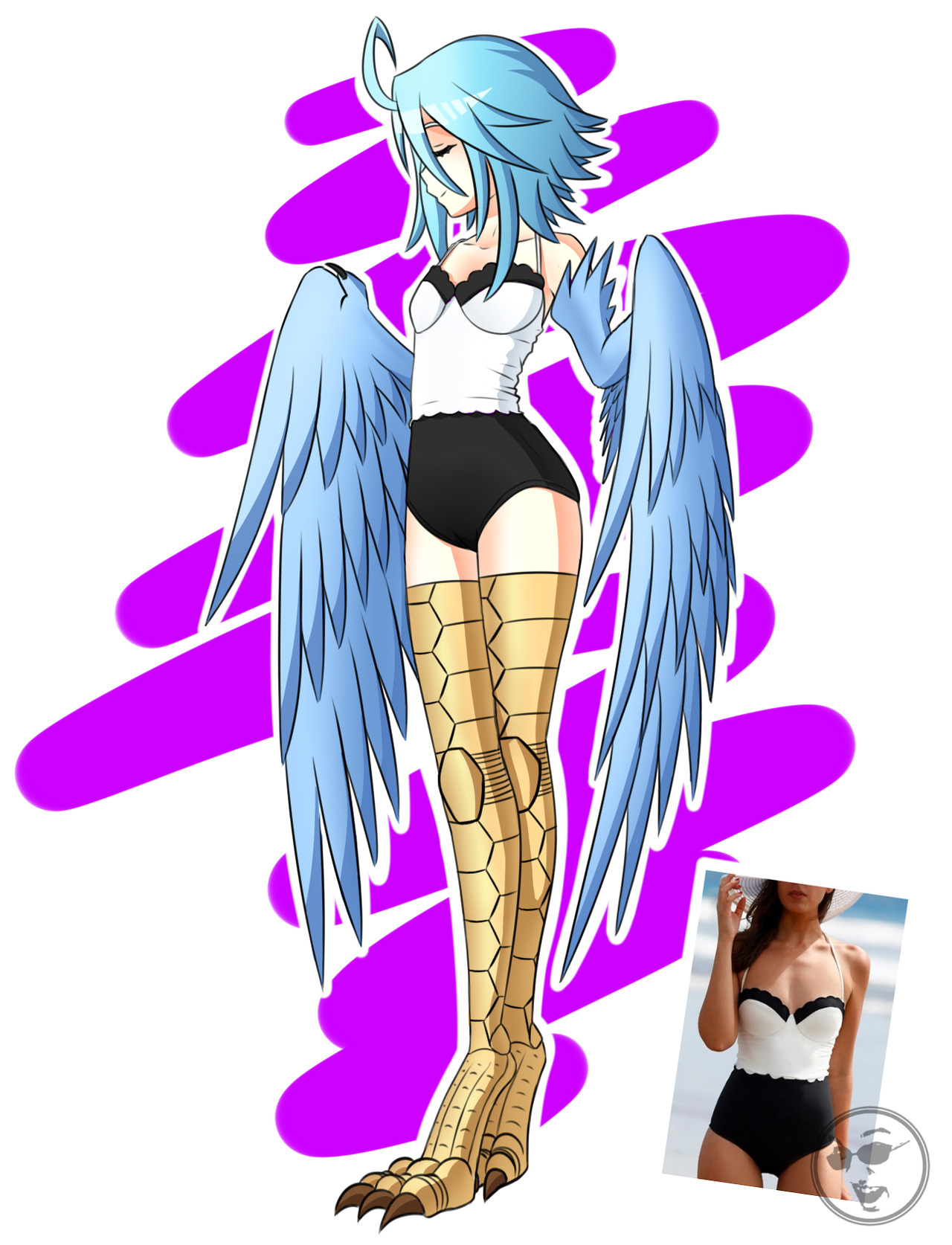 the-great-gabino: swimsuit papi EDIT: It’s coloured! Pretty lazily and quick but