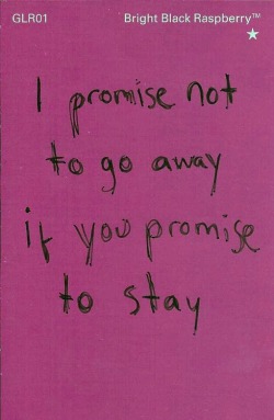 Cause I love you. Ill always stay. Cause I love you. I&rsquo;ll never go away.