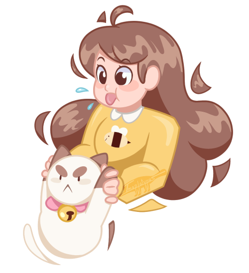 imaplatypus-art:B is for Bee (and Puppycat)