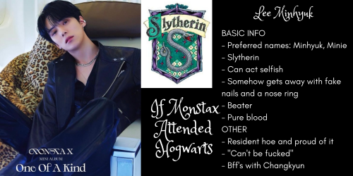 If Monsta X Attended Hogwarts