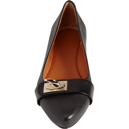 GIVENCHY Black Sharktooth Ballerina Flat Shop here