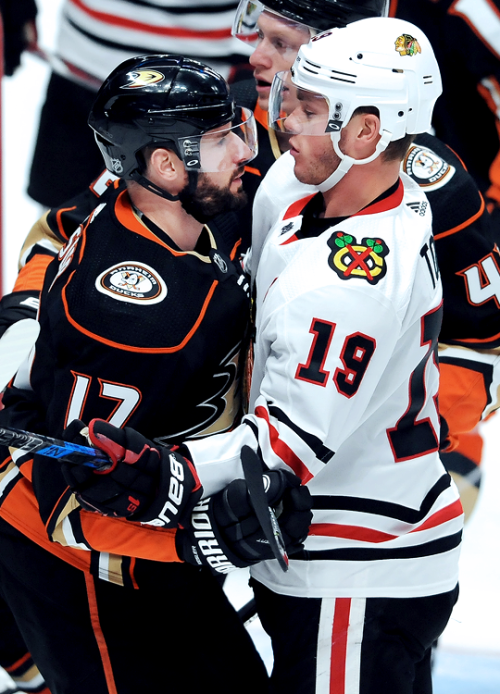 tylseguin:Chicago Blackhawks v Anaheim Ducks (March 4, 2018)