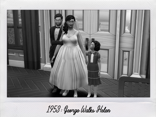 alainas-sims:Helen’s Diary1953: It was the happiest day of my life by far as I married my childhood 