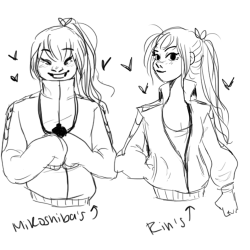 drawnjawns:  gou wearing mikoshiba and rin’s