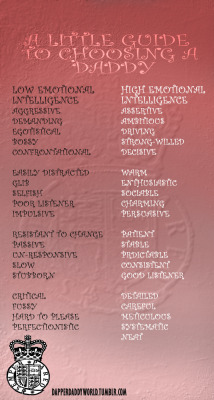 dapperdaddyworld:  I get asked “What should I look for in a Daddy” probably more than any other question. My answer, emotional intelligence. Emotional intelligence provides the Dd with the understanding that everything they do has an impact. That