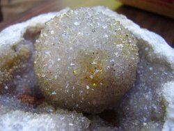  Smoky Quartz Snowball inside a geode 