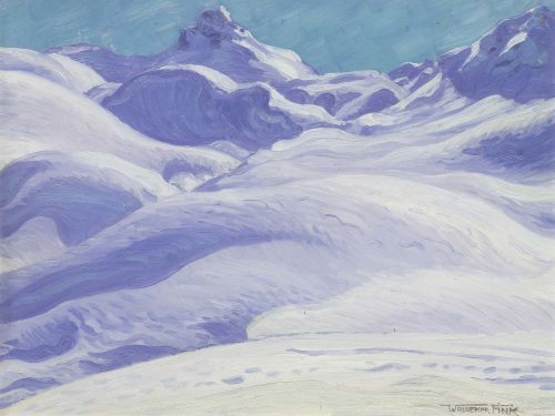 Waldemar Fink, Winter Landscape Near Adelboden
