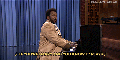 fallontonight:  Craig Robinson led the audience in “If you’re happy and you know it” and had some notes on their performance. 