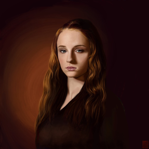 gameofthrones-fanart:  Stunning Digital Painting of Sansa Stark by involving 