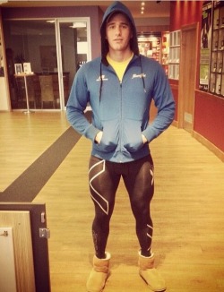 allofthelycra:  gaborabeeba:  Not usually a fan of Uggs, but this is one super-fine outfit!!!  Hot guys in lycra, spandex, and other sports gear » http://allofthelycra.tumblr.com