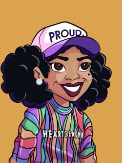 fyblackwomenart:  Penny Proud x College Daze by HeartofAuna instagram: HeartofAuna : : submission : : 