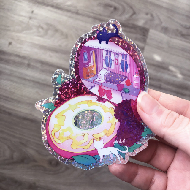 Glitter Vinyl Sailor Moon stickers ! Available now ~ shop here