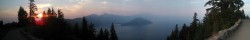 pacificcresttrail2013:   Crater lake at sunset. I feel spoiled out here. 