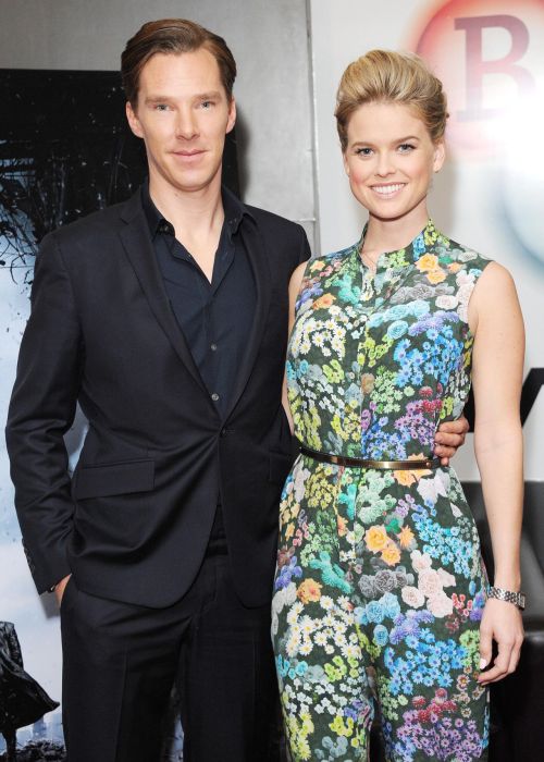 deareje: High res close up. Open in new tab. Alice Eve and Benedict Cumberbatch attend a footage scr