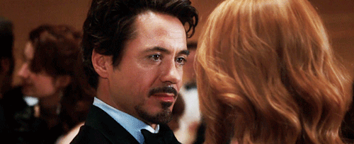 tonystarkz: Tony Stark + looking at people he cares about