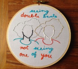 cinnamonandlesbians:  my new St Vincent embroidery is up on etsy :)